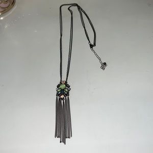 Lauren Conrad Fringe Gem Necklace